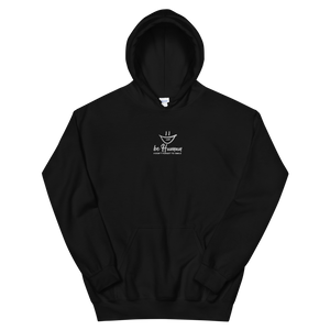 Hoodie Unisex, schwarz, mit '#DontForgetToSmile' Bestickung in der Mitte